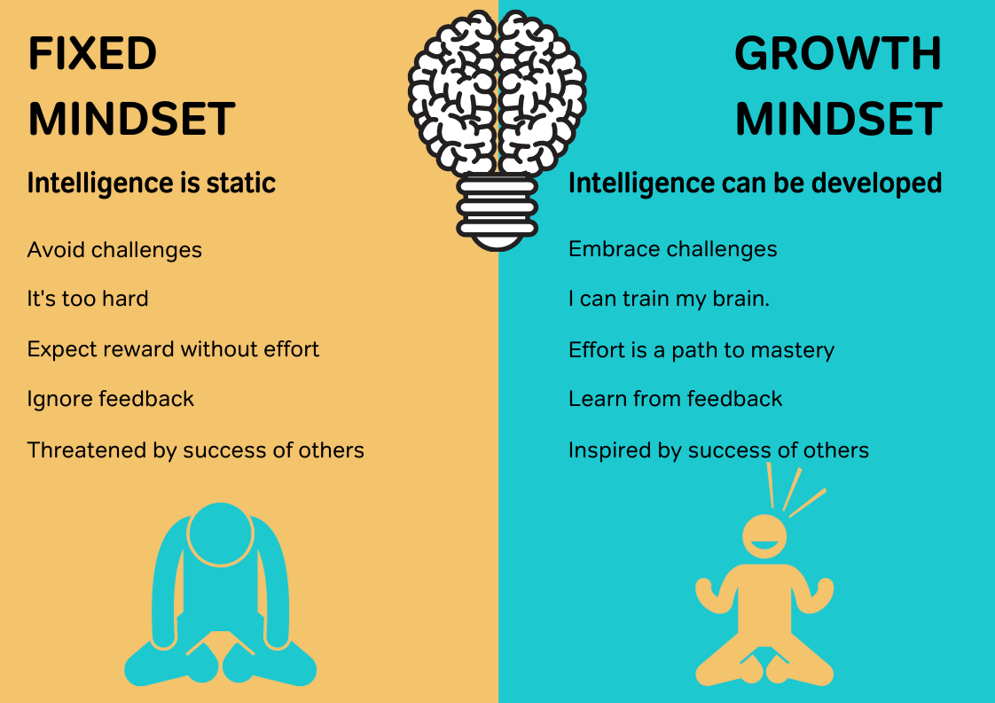 fixed mindset vs growth mindset