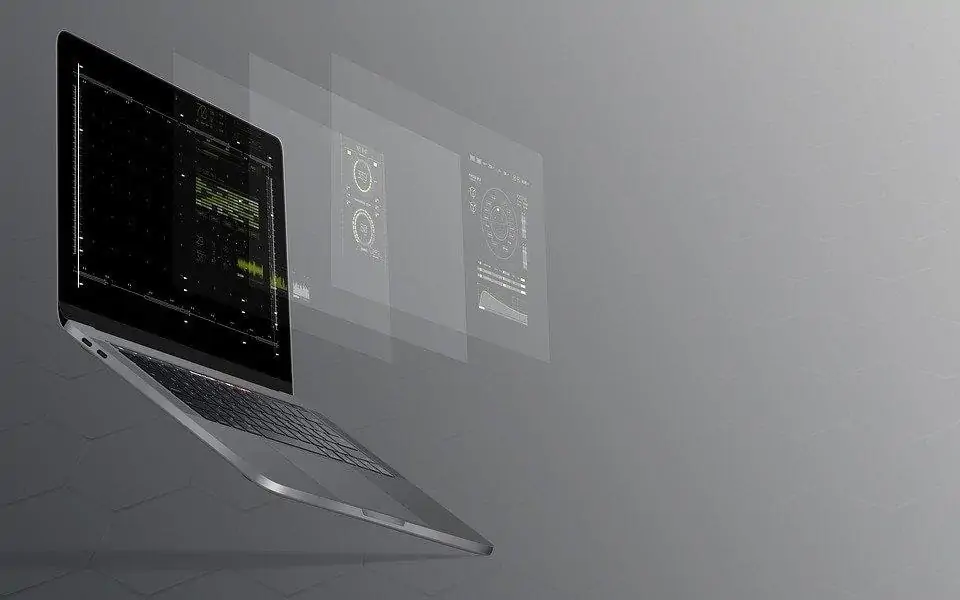 abstract laptop prototype