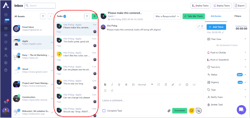 task inbox
