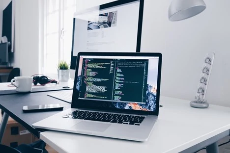 Macbook running code
