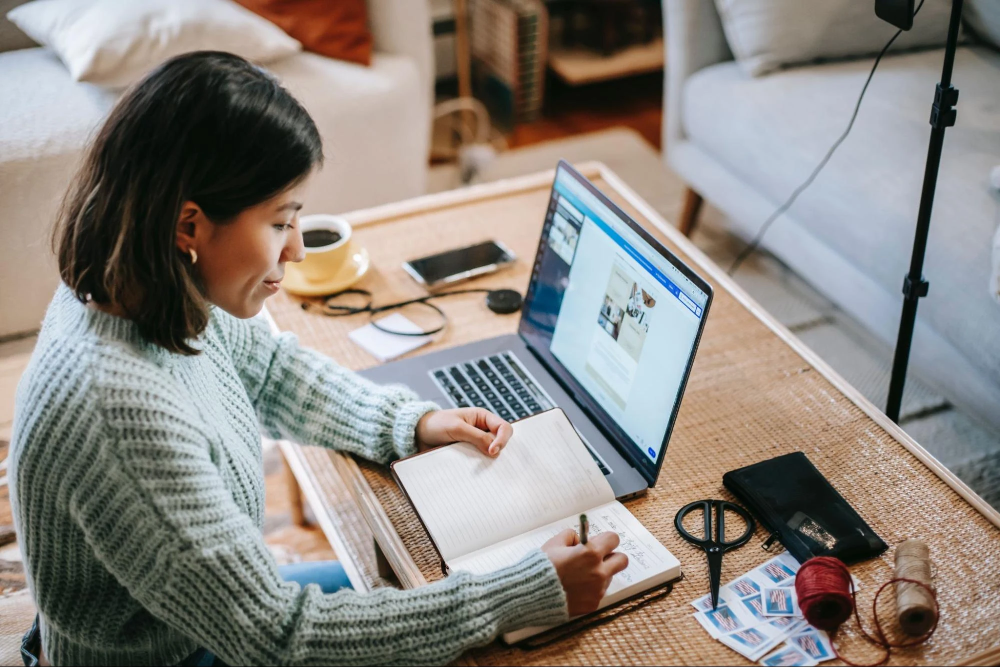 working from home